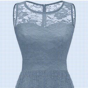 Wedtrend Women's Floral Lace Long Bridesmaid Dress Party Gown